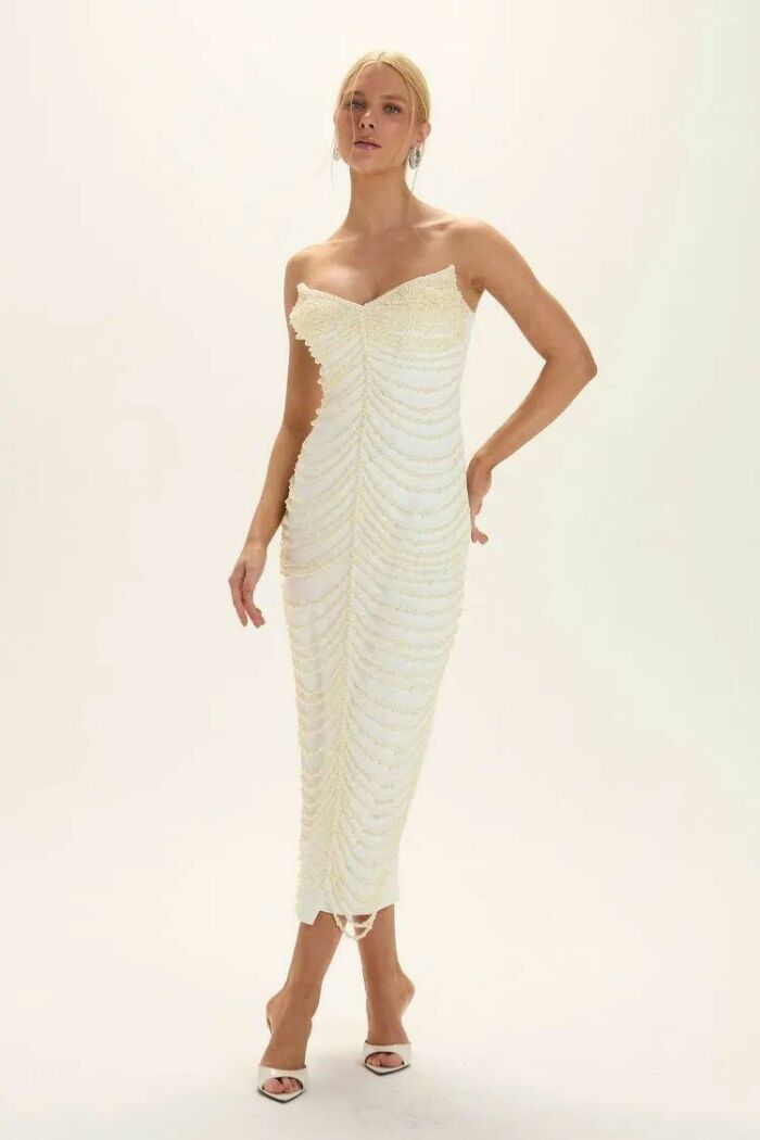 Imagem de Vestido Mídi Kelly Off White Le Blog