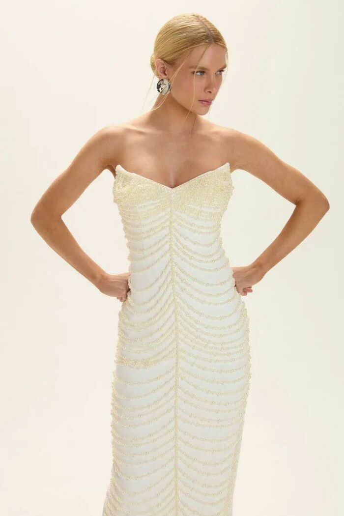 Imagem de Vestido Mídi Kelly Off White Le Blog