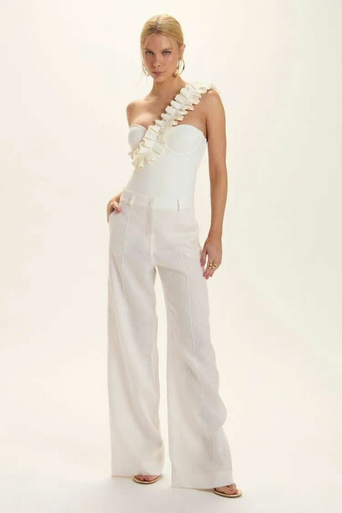 Imagem de Calça Suzie Off White Le Blog