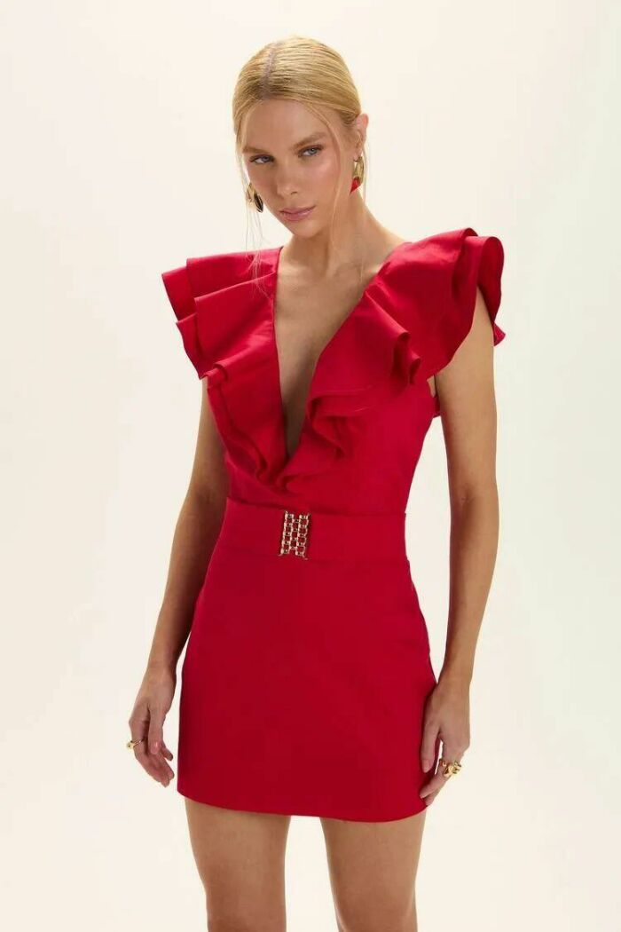 Imagem de Vestido Magnólia Vermelho Love Le Blog