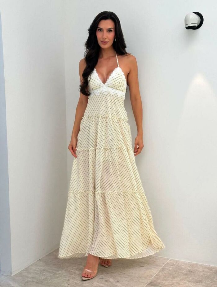 Imagem de Vestido Fernanda Listrado Cloude