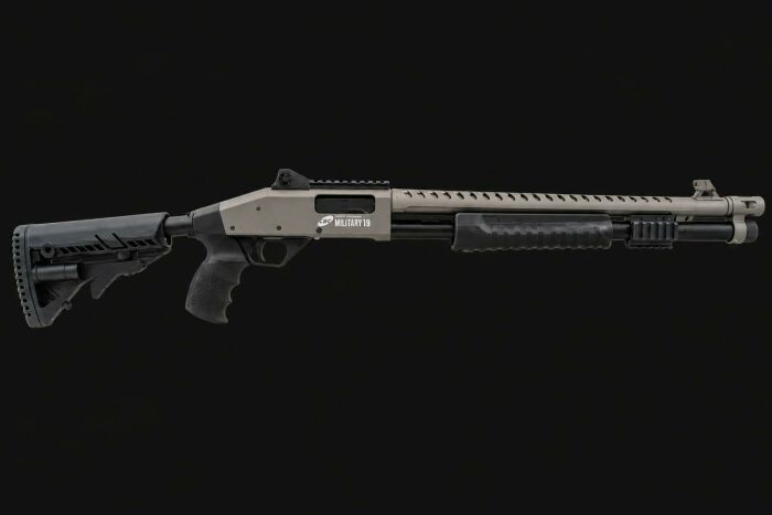 Imagem de ESPINGARDA CBC MILITARY 3.0 RT 12 GA /19 COM ACESSORIOS - CERAKOTE TUNGSTEN