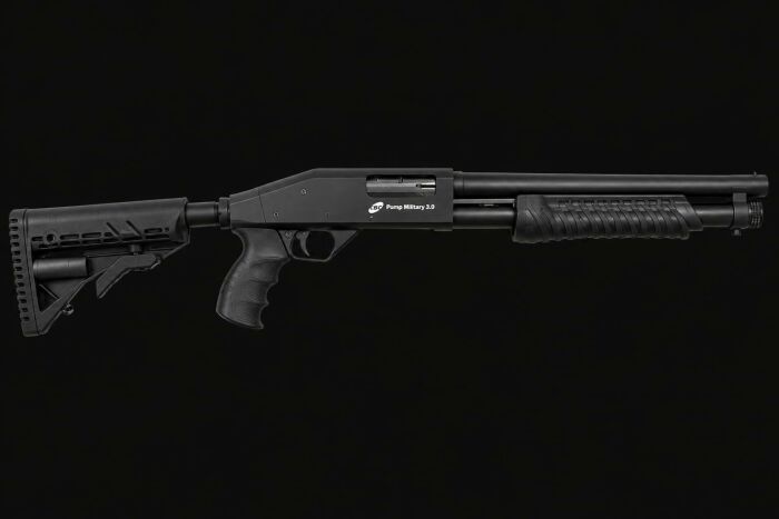 Imagem de ESPINGARDA CBC MILITARY 3.0 RT 12/16 SEM ACESSORIOS