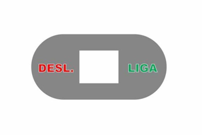 Imagem de Adesivo Liga/Desliga para Esteiras PH 2000 / PH 2500 / PH 3000 / PH 3500