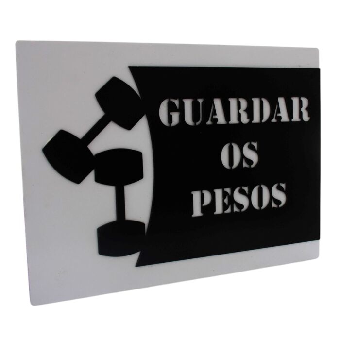 Imagem de Placa de Identificação - Guardar Pesos