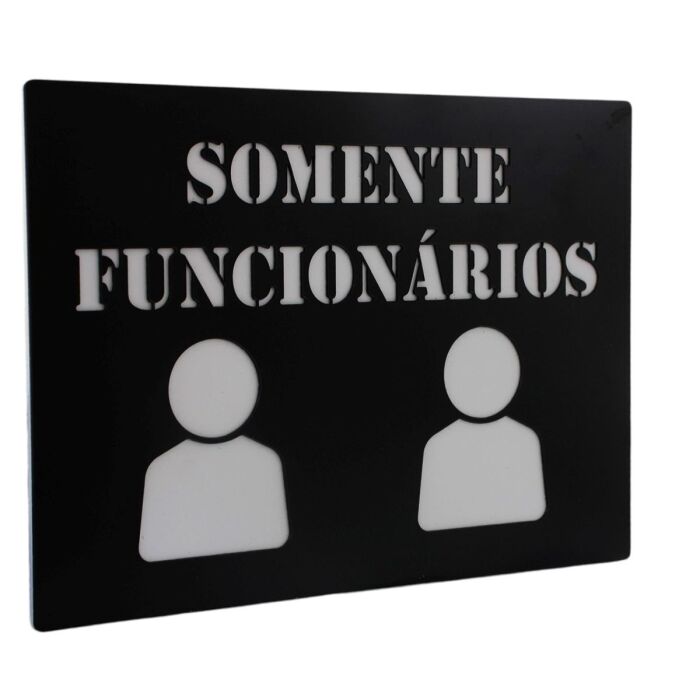 Imagem de Placa de Identificação - Somente Funcionarios