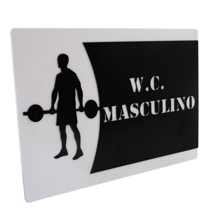 Imagem de Placa de Identificação - W.C Masculino