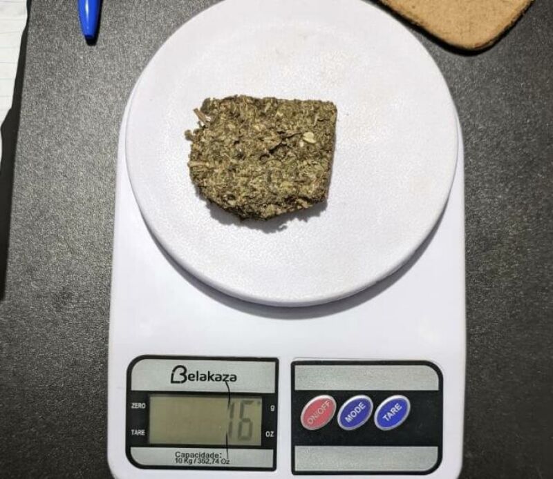 Imagem ilustrativa da matéria Homem é preso com 16 gramas de maconha durante Operação Força Total em Sonora