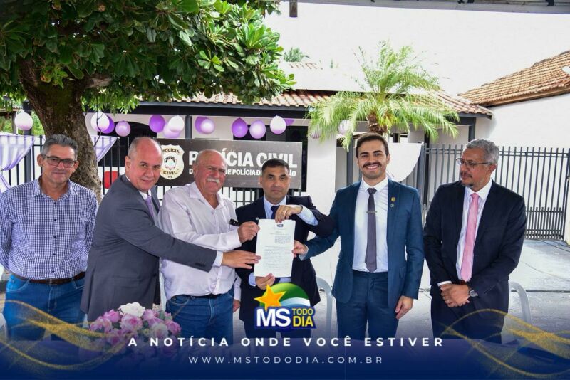 Imagem ilustrativa da matéria Figueirão inaugura Sala Lilás e prefeito Juvenal Consolaro pede apoio do Estado para prédio próprio da Polícia Civil