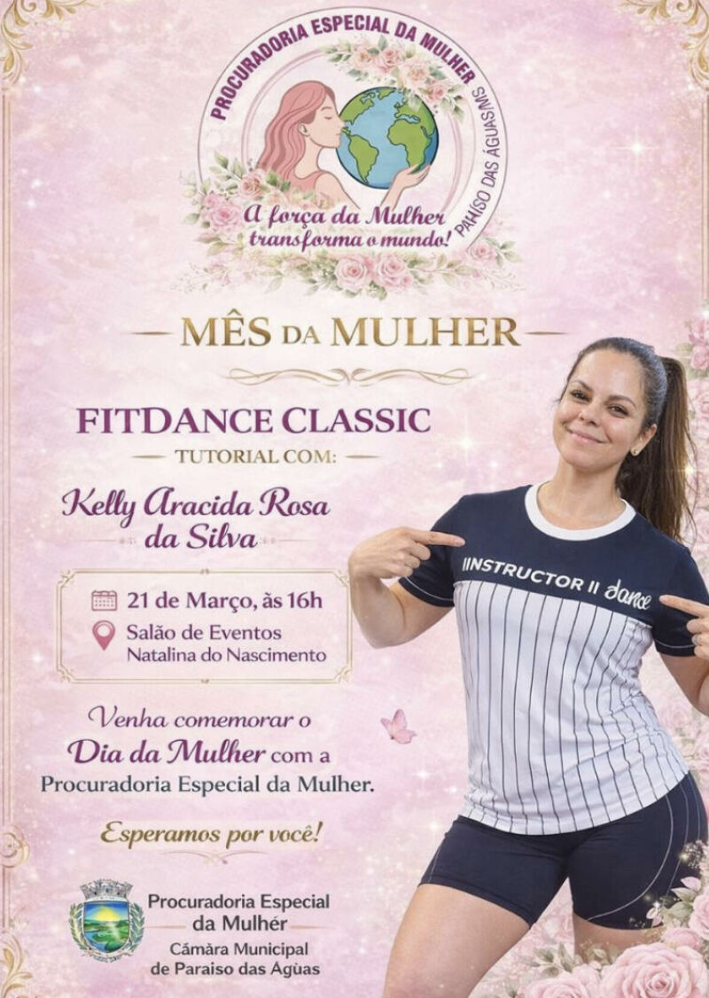 Imagem ilustrativa da matéria Aula de FitDance vai celebrar o Mês da Mulher em Paraíso das Águas