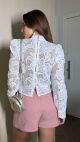 Imagem adicional 3 do item Blusa Renda Ella Branca - Olívia