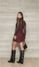 Imagem adicional 0 do item Vestido Macaquinho Vinho - Olivia