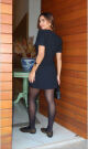 Imagem adicional 2 do item Vestido Macaquinho Tweed Preto - Olívia