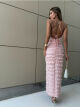 Imagem adicional 1 do item Vestido Rosa Babados - Olívia