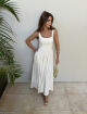 Imagem adicional 0 do item Vestido Washed Midi Baunilha - Olívia