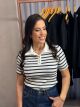 Imagem adicional 3 do item Blusa Thami Listrada Marinho