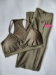 Imagem adicional 0 do item Conjunto Legging com Bolso e Top com Bojo Suplex Básica - Verde - BJBVM - Tamanho M
