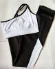 Imagem adicional 0 do item Conjunto Legging e Top Suplex - Branco e Preto - BJBPP - Tamanho M