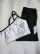 Imagem adicional 0 do item Conjunto Shorts e Top Suplex - Branco e Preto - BJBPPS - Tamanho M