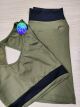 Imagem adicional 0 do item Conjunto Shorts e Top Poliamida - Verde Militar - BJRVM - Tamanho M
