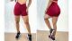 Imagem adicional 1 do item Conjunto Shorts Cós Drapeado Empina Bumbum e Top com Bojo Poliamida - Vinho - BJRVG - Tamanho G