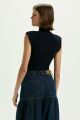 Imagem adicional 3 do item Blusa Vera Azul Navy Le Blog
