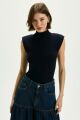 Imagem adicional 2 do item Blusa Vera Azul Navy Le Blog