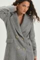 Imagem adicional 5 do item Casaco Gaia Medium Grey Melange Le Blog