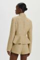 Imagem adicional 1 do item Casaco Poly Golden Tweed Le Blog