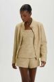 Imagem adicional 3 do item Casaco Poly Golden Tweed Le Blog