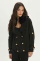 Imagem adicional 3 do item Casaco Valentina Preto Le Blog