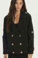 Imagem adicional 4 do item Casaco Valentina Preto Le Blog