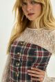 Imagem adicional 7 do item Corselet Fernanda Xadrez Tartan Le Blog