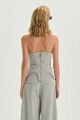 Imagem adicional 2 do item Corselet Marina Medium Grey Melange Le Blog