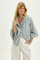 Imagem adicional 3 do item Jaqueta Glaucia Listrado Denim Le Blog