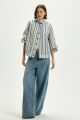 Imagem adicional 6 do item Jaqueta Glaucia Listrado Denim Le Blog