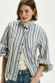 Imagem adicional 4 do item Jaqueta Glaucia Listrado Denim Le Blog