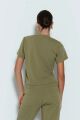 Imagem adicional 2 do item Blusa Manga Curta Reta Verde Moss Zen