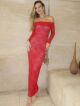Imagem adicional 3 do item Vestido Emma Vermelho Cloude