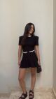 Imagem adicional 2 do item Vestido Thainara Preto Cloude
