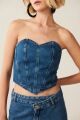 Imagem adicional 1 do item Corselet Tamy Jeans Le Blog