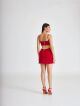 Imagem adicional 2 do item Vestido Cintia Vermelho Cloude