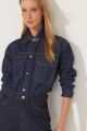 Imagem adicional 1 do item Camisa Lilian Jeans Escuro Le Blog