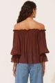Imagem adicional 1 do item Blusa Fiorela Marrom Ganache Le Blog