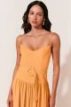 Imagem adicional 1 do item Vestido Pâmela Laranja Ginger Le Blog