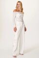 Imagem adicional 0 do item Calça Paula Off White Le Blog