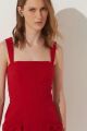 Imagem adicional 3 do item Vestido Curto Ângela Vermelho Puro Le Blog