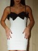 Imagem adicional 3 do item Vestido Karina Off White Com Preto Cloude