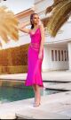 Imagem adicional 0 do item Vestido Pink Seda Carol Arantes