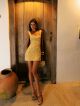 Imagem adicional 2 do item Vestido Vivi Amarelo Cloude